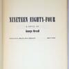 Nineteen Eighty-Four - George Orwell 1949 | 1st Edition