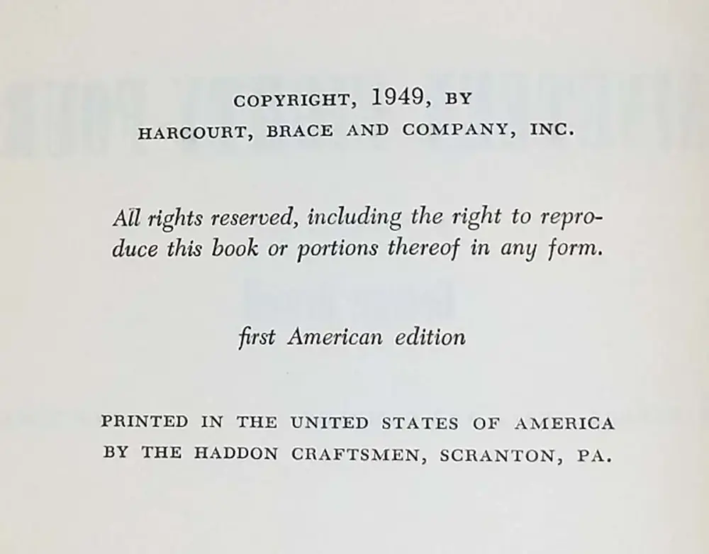Nineteen Eighty-Four - George Orwell 1949 | 1st Edition