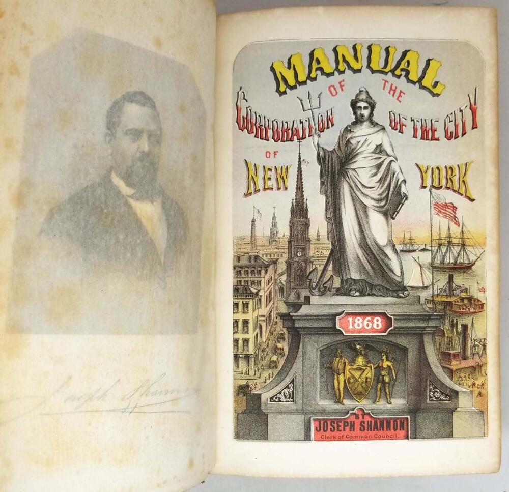 Manual of the Corporation of the City of New York 1868 - Joseph Shannon