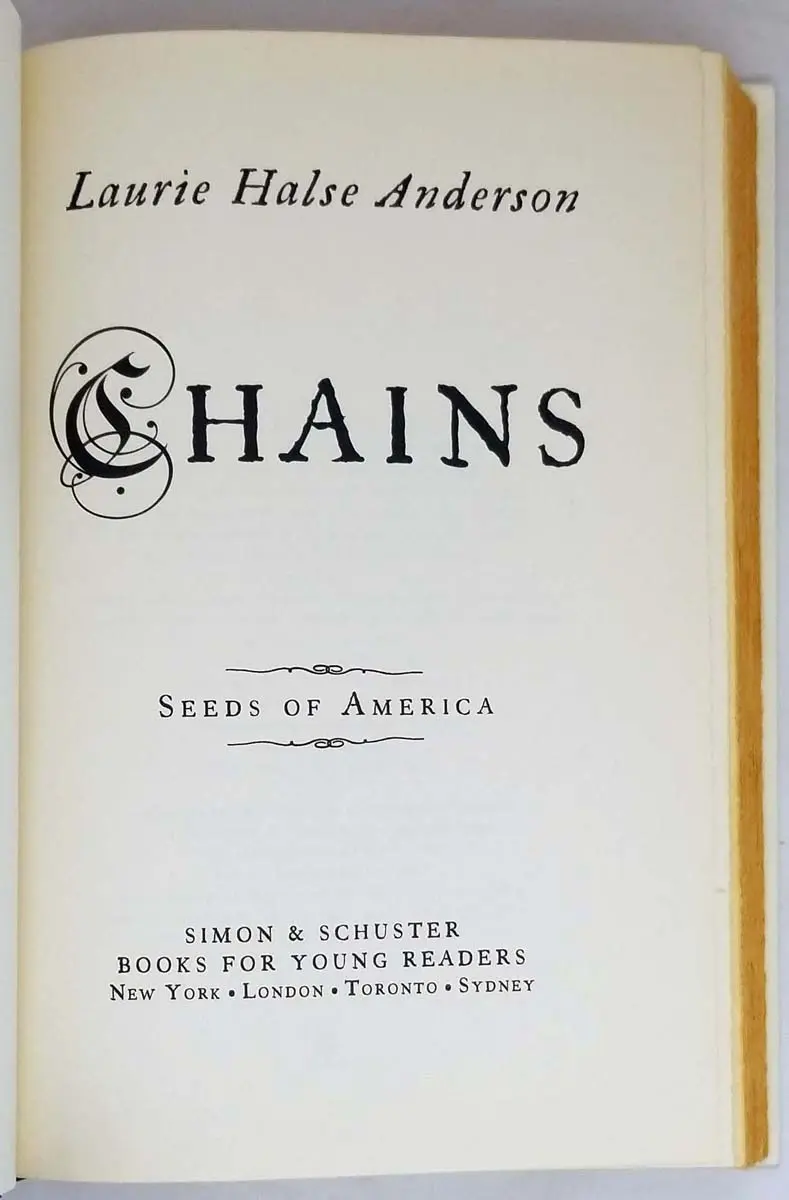Chains (The Seeds of America Trilogy) - Laurie Halse Anderson 2008