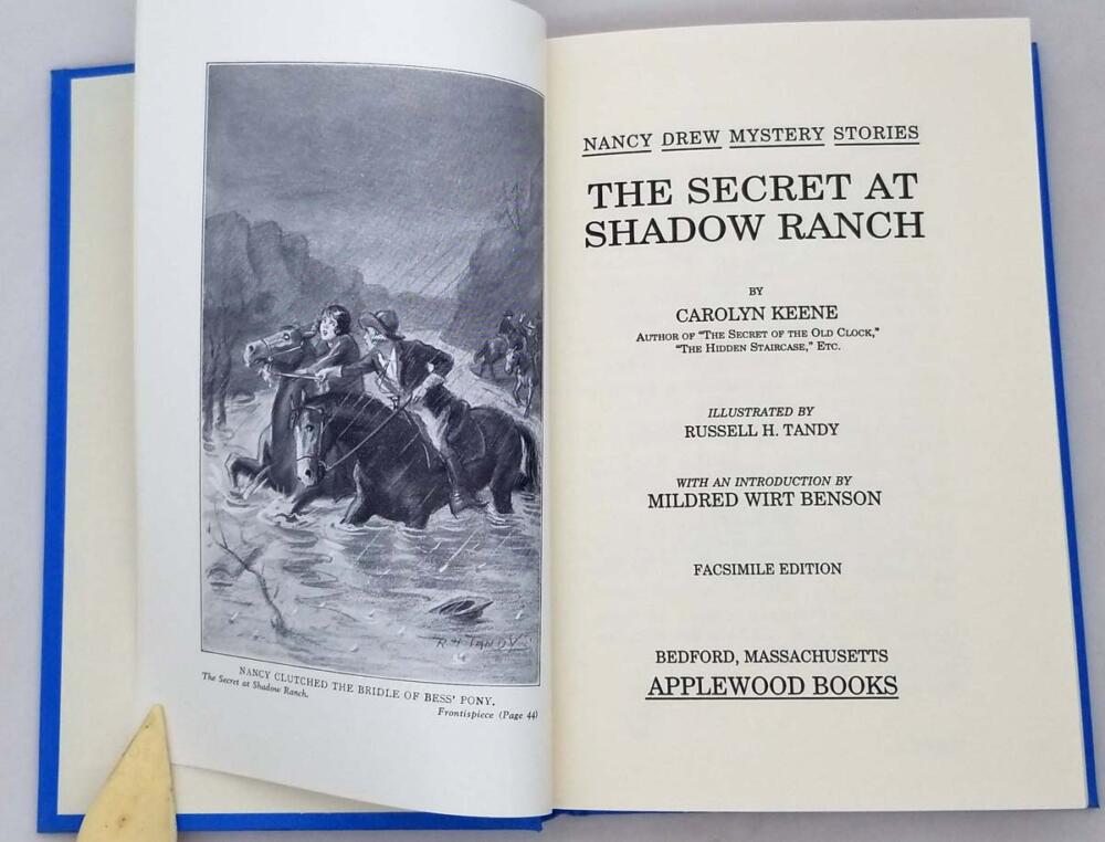 Nancy Drew - The Secret At Shadow Ranch, Applewood Facsimile 1994