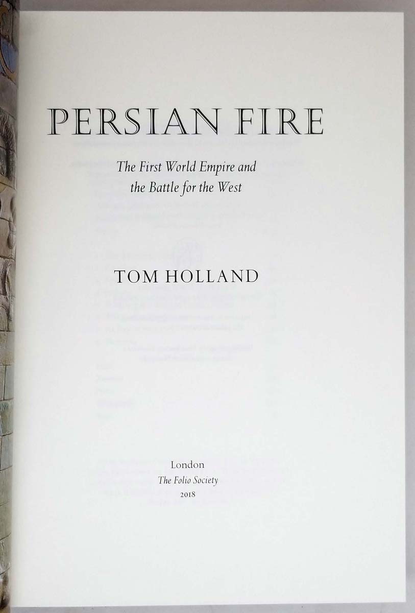 Persian Fire - Tom Holland 2018 | Folio Society