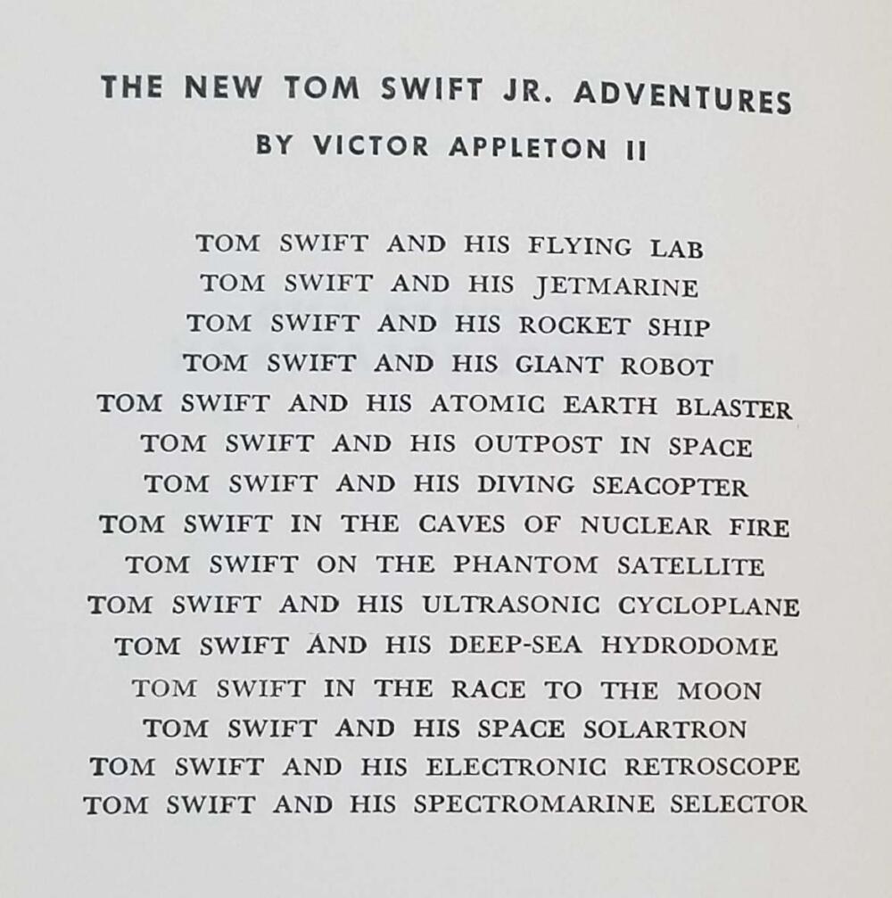 Tom Swift Jr. and His Space Solartron 1958 (Book 13)