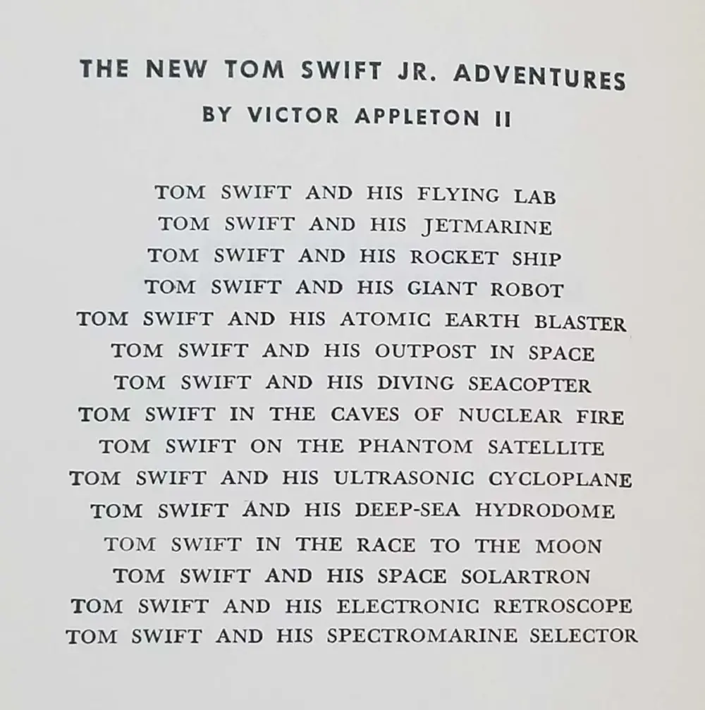 Tom Swift Jr. and His Space Solartron 1958 (Book 13)