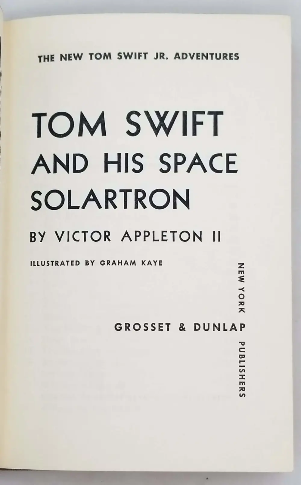Tom Swift Jr. and His Space Solartron 1958 (Book 13)