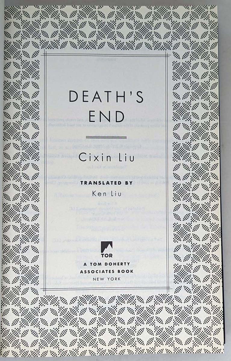 Death's End - Cixin Liu 2016 | 1st Edition
