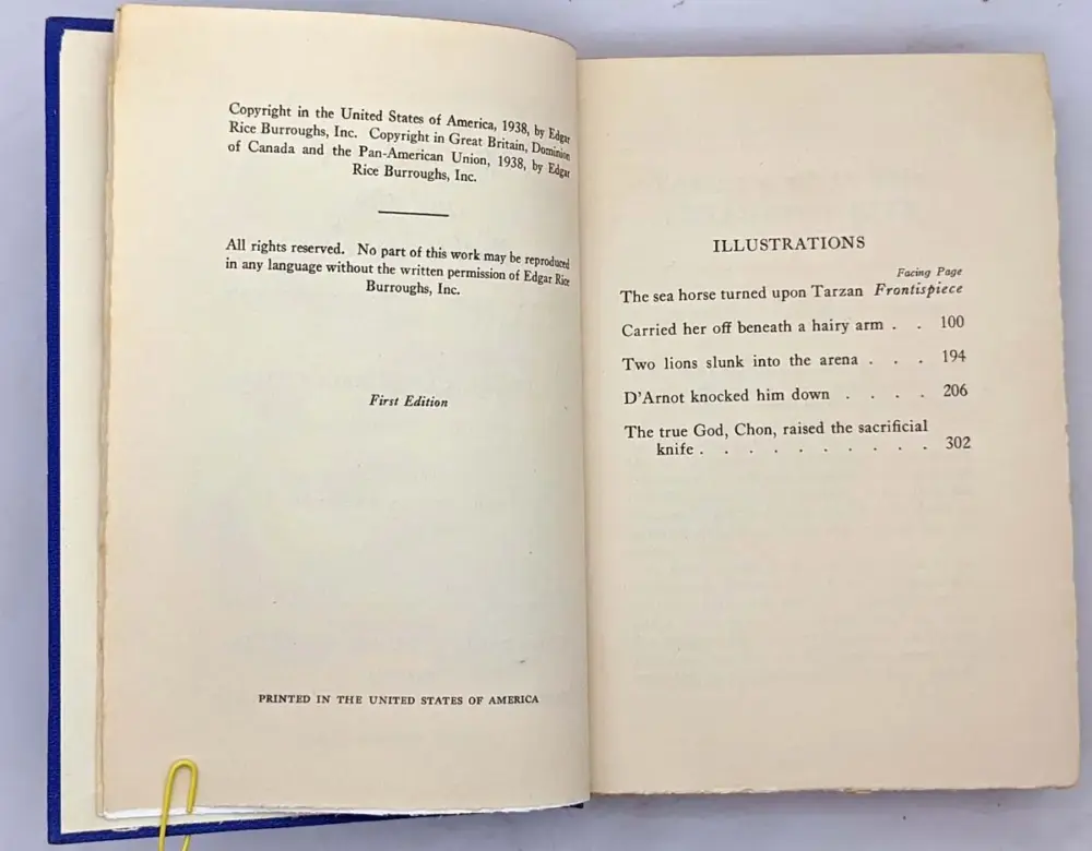 Tarzan and the Forbidden City - Edgar Rice Burroughs 1938 | 1st Edition