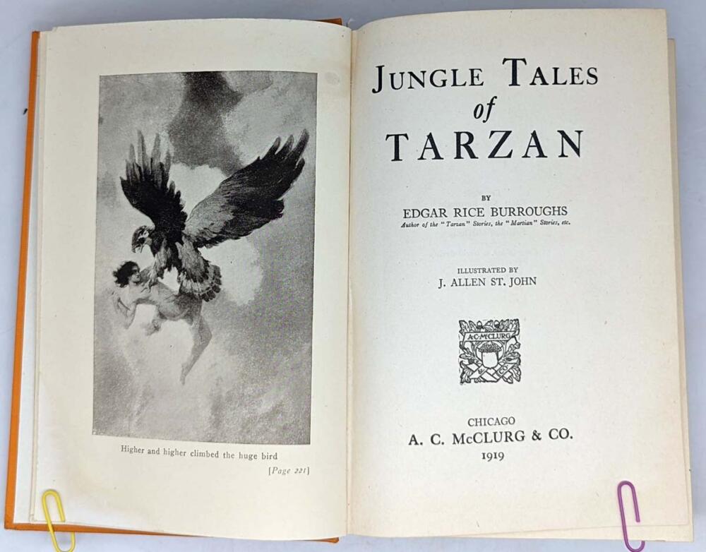 Jungle Tales of Tarzan - Edgar Rice Burroughs 1919 | 1st Edition
