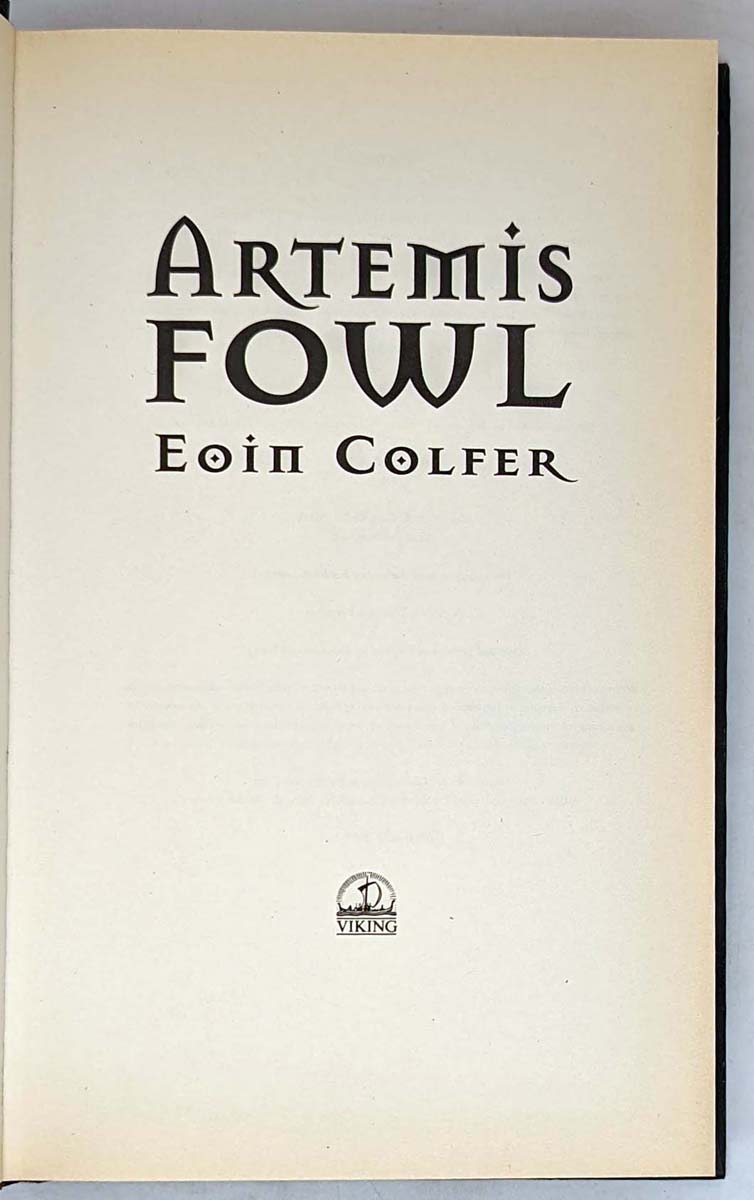 ARTEMIS FOWL, Eoin Colfer