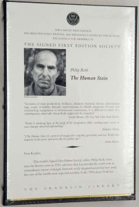 The Human Stain - Philip Roth 2000 | 1st Ltd Edition SIGNED