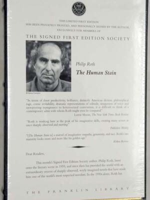 The Human Stain - Philip Roth 2000 | 1st Ltd Edition SIGNED