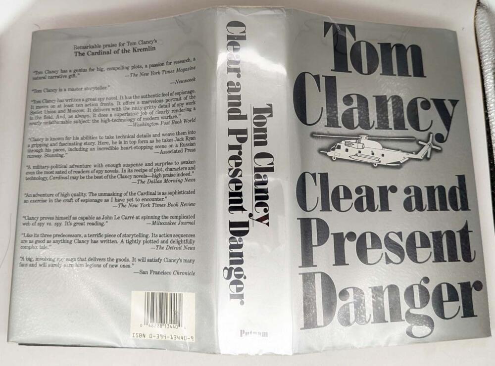 Clear and Present Danger - Tom Clancy 1989 | SIGNED