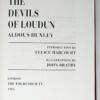 Devils of Loudun - Aldous Huxley 1986 | Folio Society