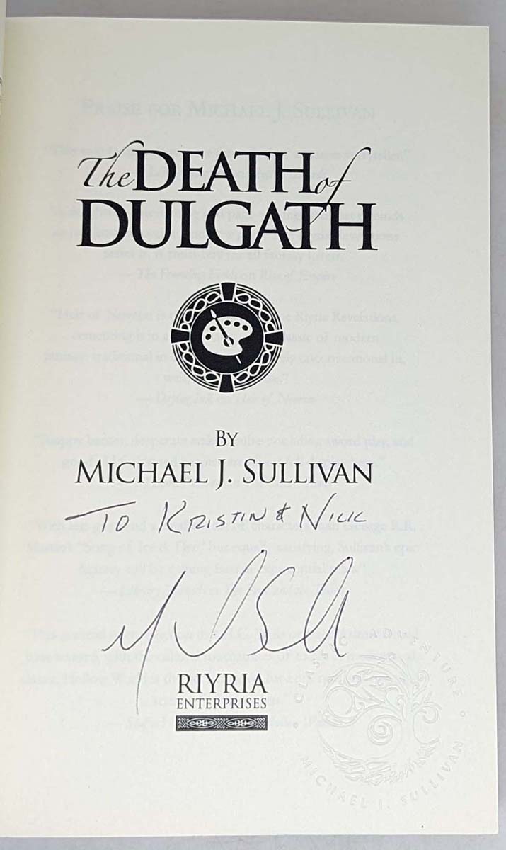 The Riyria Chronicles Trilogy - Michael J. Sullivan | 1st Edition SIGNED