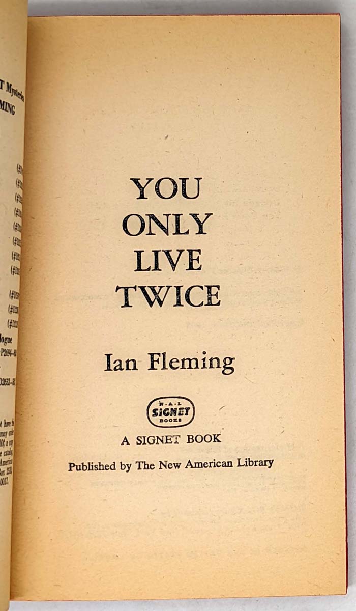 You Only Live Twice - Ian Fleming 1965 | 1st PB Edition