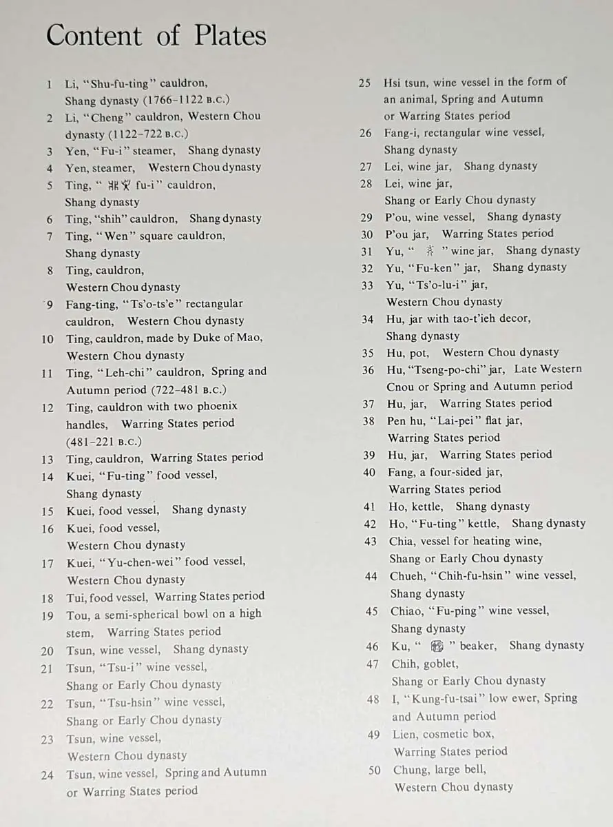 Masterworks of Chinese Bronze in the National Palace Museum 1973 Masterworks of Chinese Bronze in the National Palace Museum1973