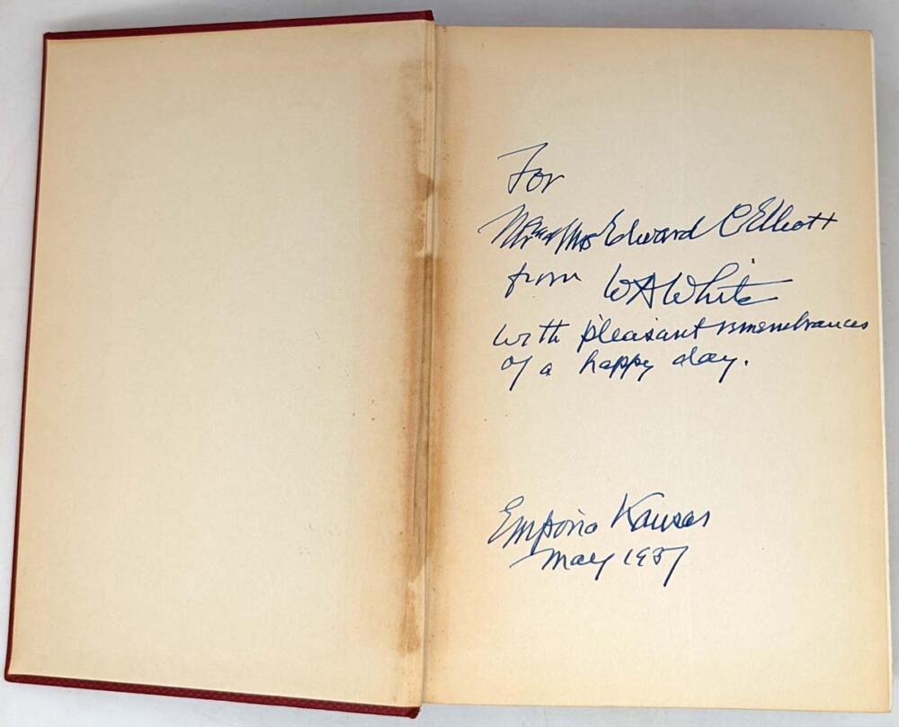 Woodrow Wilson - William Allen White 1924 | 1st Edition SIGNED