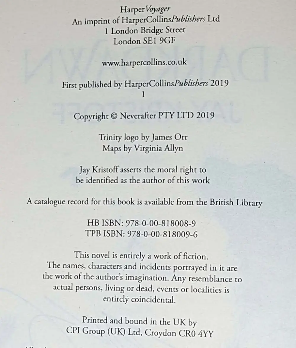 Darkdawn - Jay Kristoff 2019 | 1st Edition SIGNED