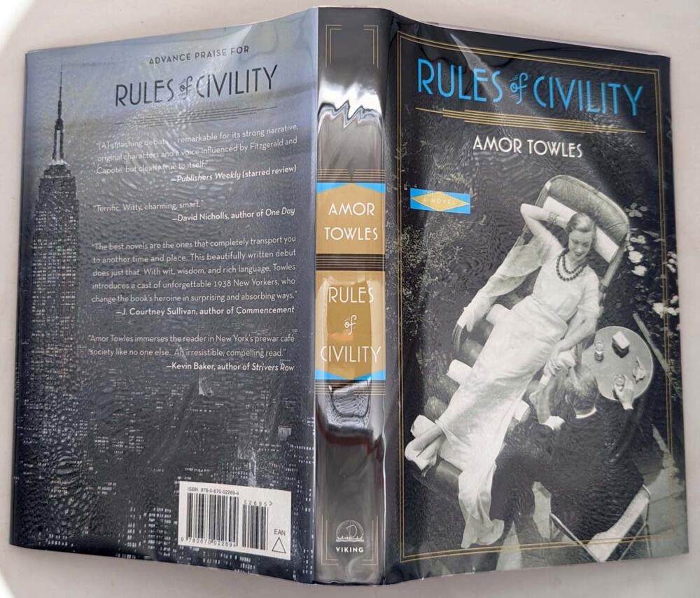 Rules of Civility - Amor Towles 2011 | 1st Edition
