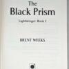 Black Prism - Brent Weeks 2010 | 1st Edition