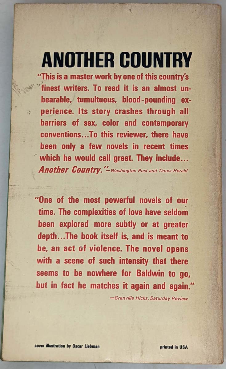 Another Country - James Baldwin 1963 | 1st Dell PB Edition