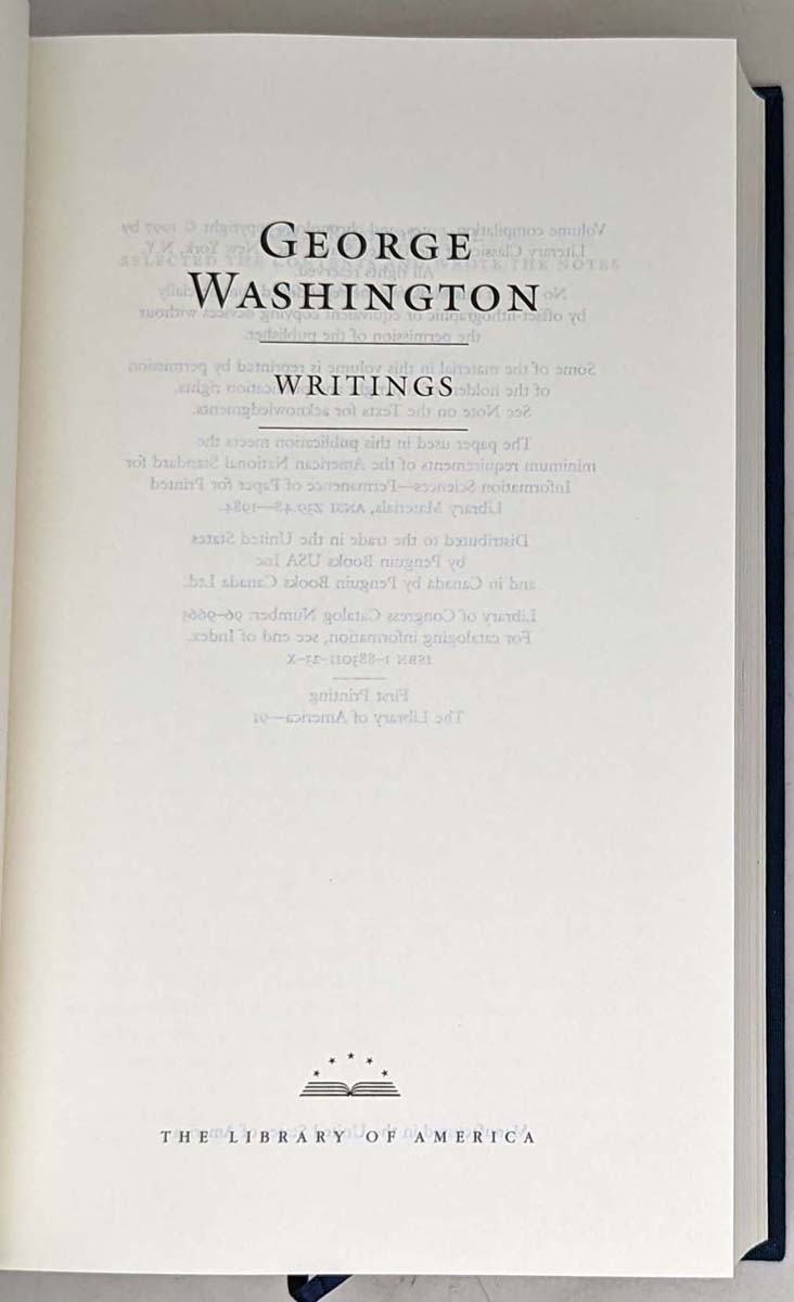 George Washington: Writings | Library of America