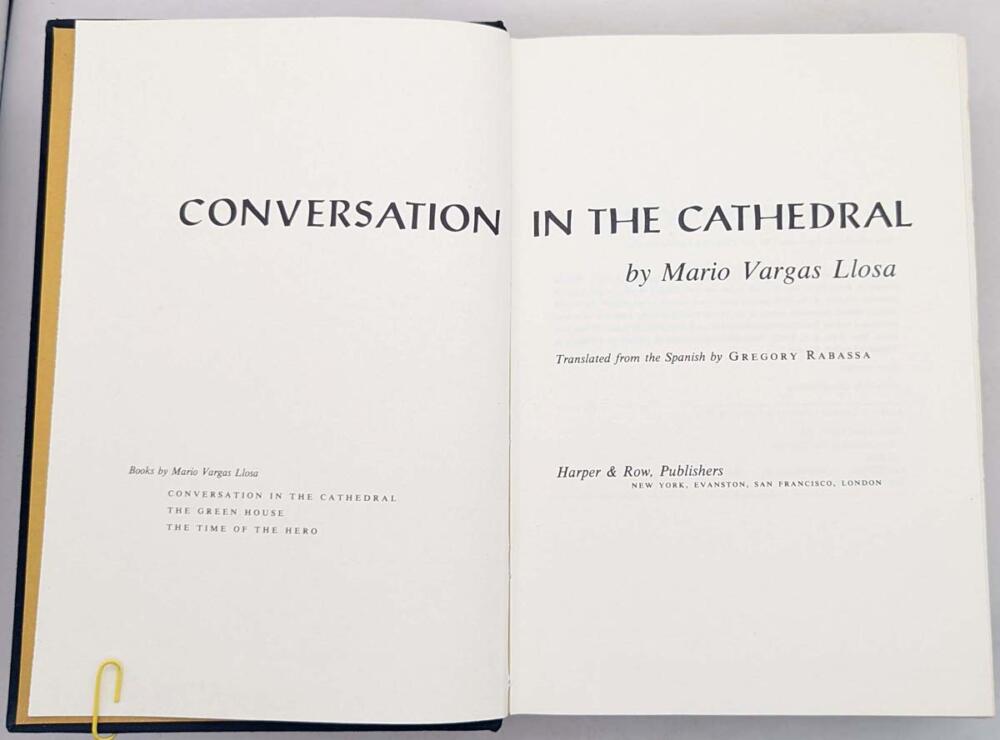 Conversation in the Cathedral - Mario Vargas Llosa 1975 | 1st Edition