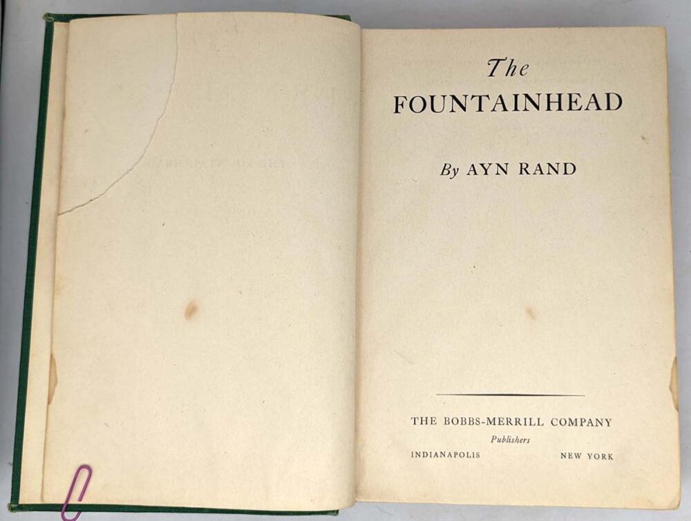 The Fountainhead - Ayn Rand 1943 | 1st Edition