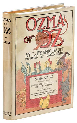Baum - Ozma Of Oz 1st Printing DJ