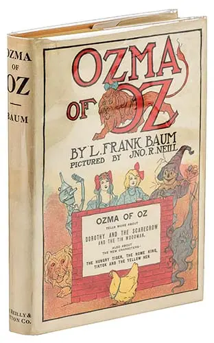 Baum - Ozma Of Oz 1st Printing DJ