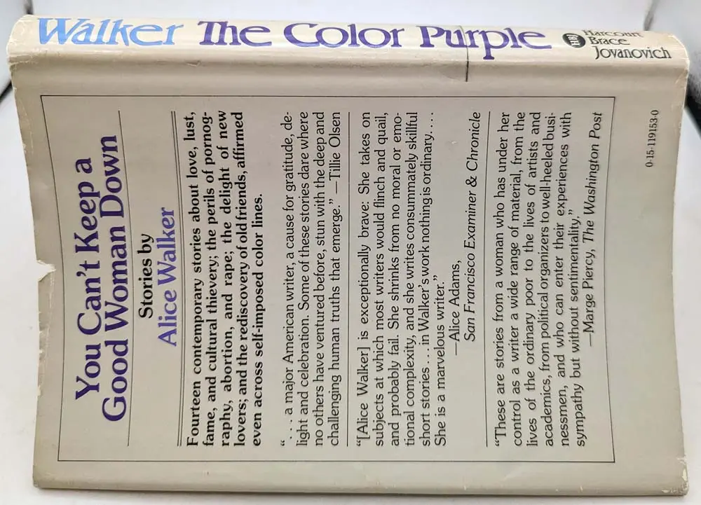 The Color Purple - Alice Walker 1982 | 1st Edition