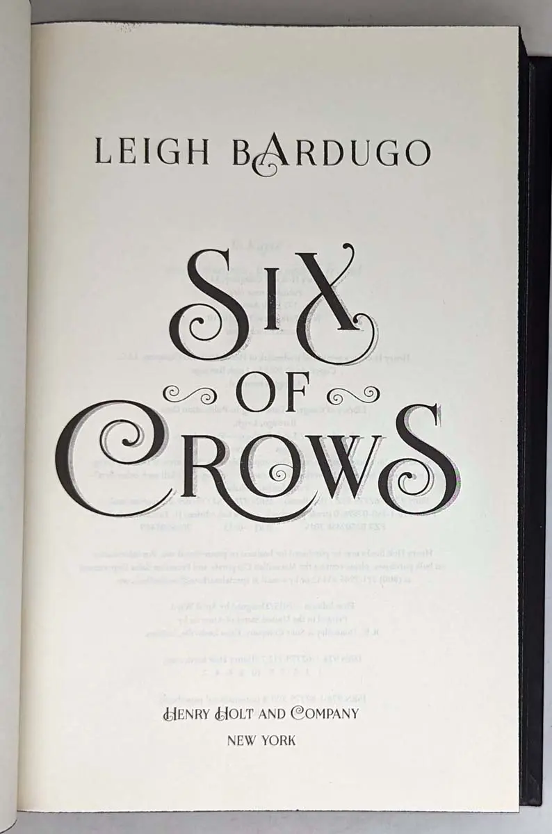 Six of Crows - Leigh Bardugo 2015 | 1st Edition