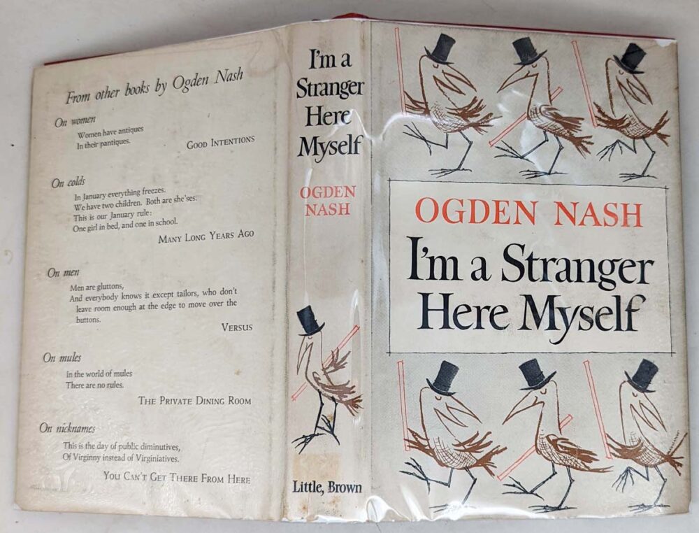 I'm a Stranger Here Myself - Ogden Nash 1938 | 1st Edition