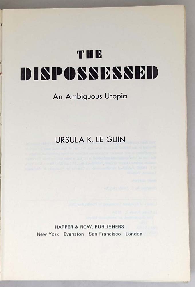 The Dispossessed - Ursula K. Le Guin 1974 | 1st Edition