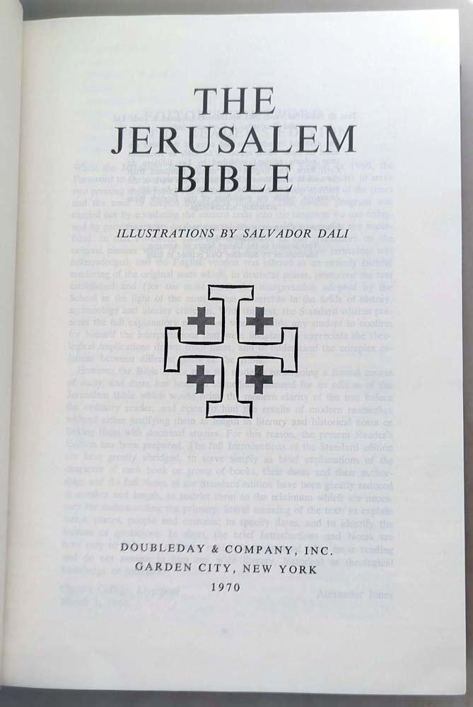 The Jerusalem Bible - Salvador Dali 1970 | 1st Edition