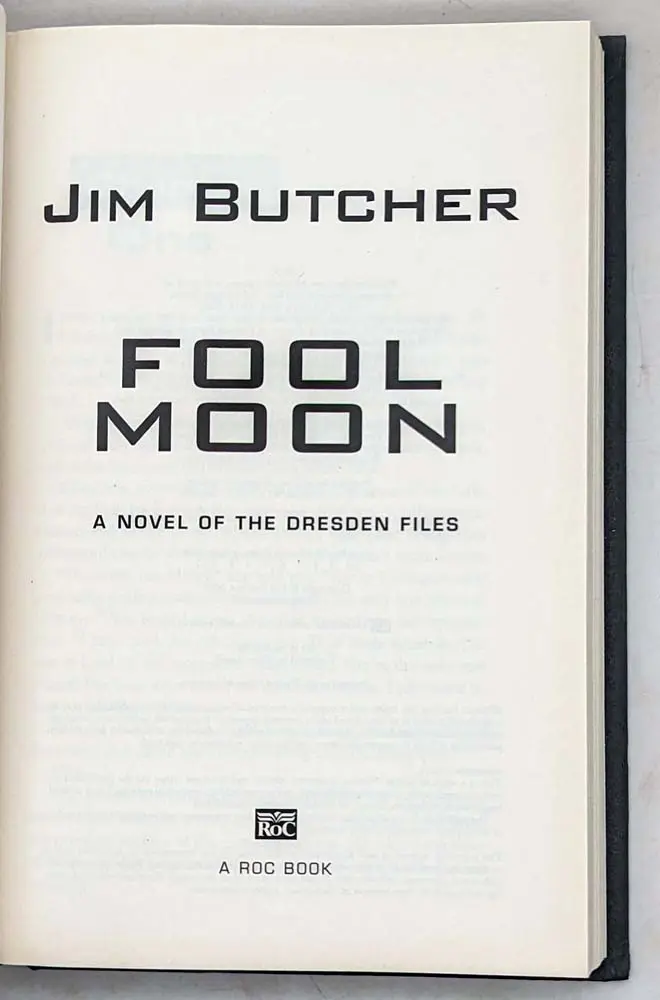Fool Moon: The Dresden Files, Book 2 - Jim Butcher 2008 | 1st Edition