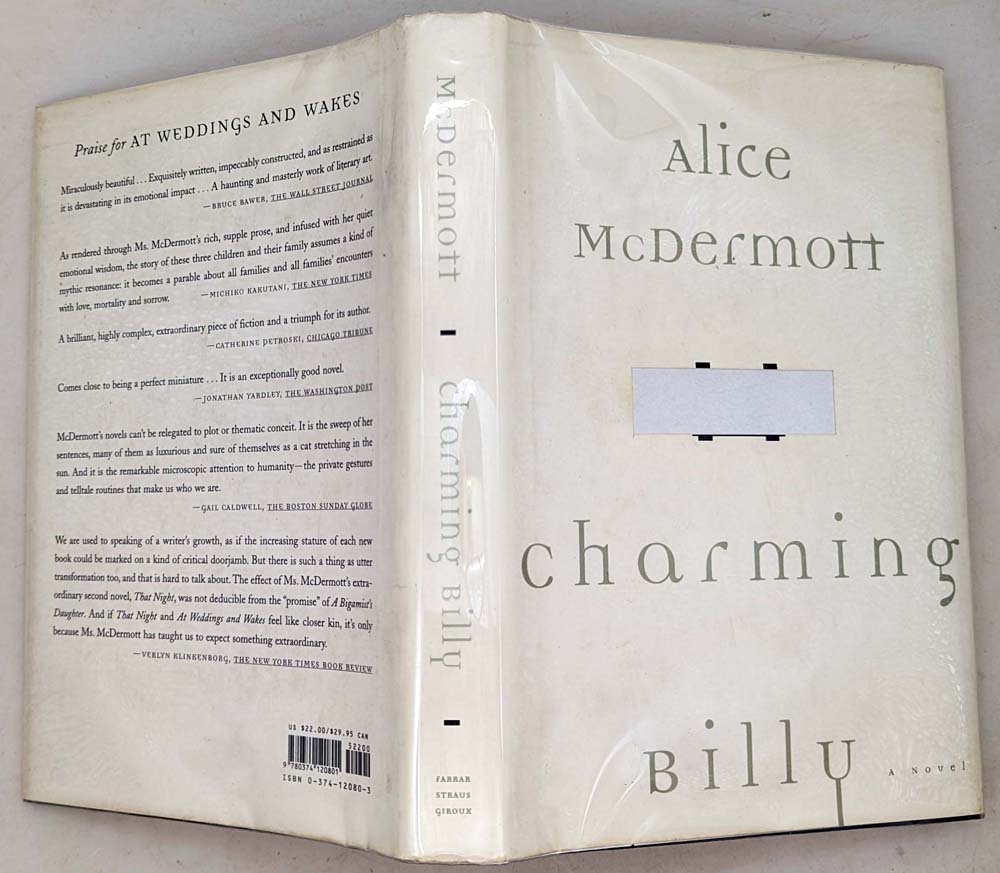 Charming Billy - Alice McDermott 1998 | 1st Edition SIGNED