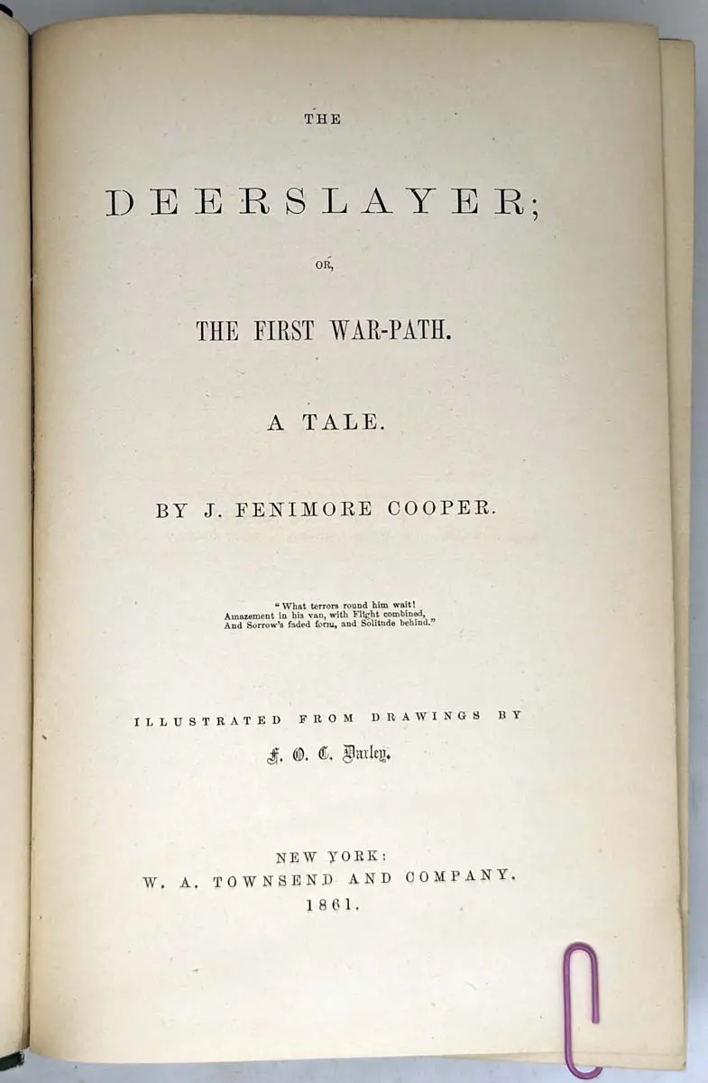 Deerslayer - James Fenimore Cooper 1861