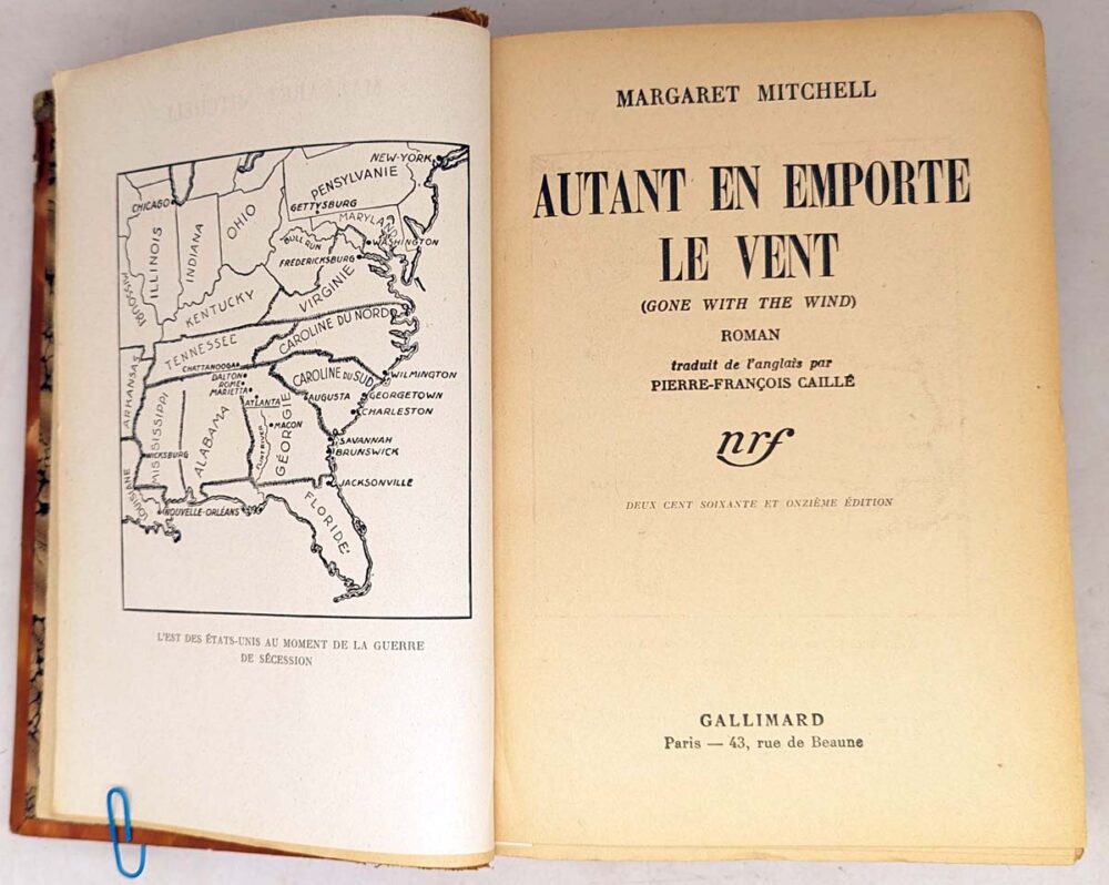 Autant en Emporte le Vent - Margaret Mitchell 1941