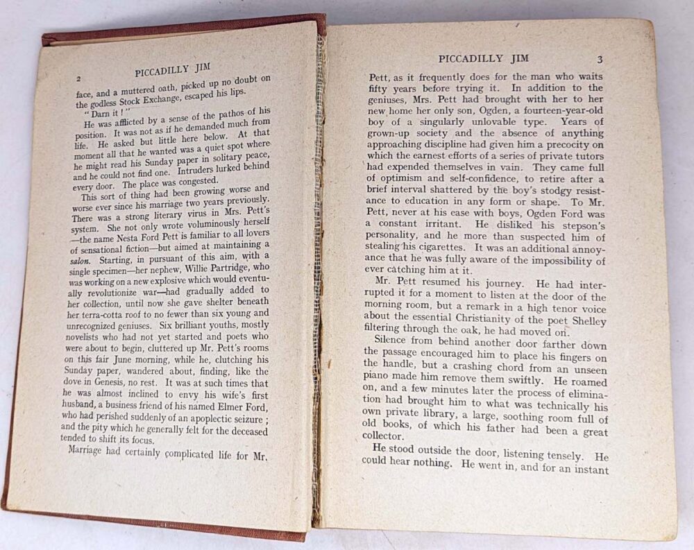 Piccadilly Jim P.G. Wodehouse 1918