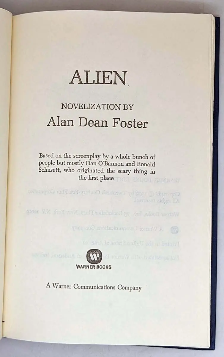 Alien - Alan Dean Foster 1979 | 1st HC Edition