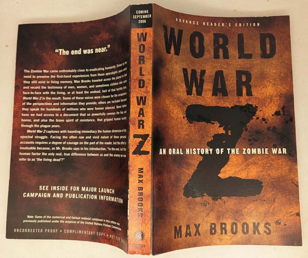 World War Z - Max Brooks 2006 | 1st Edition ARC Uncorrected Proof