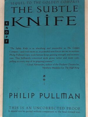 Subtle Knife - Philip Pullman 1997 | SIGNED 1st edition ARC Proof