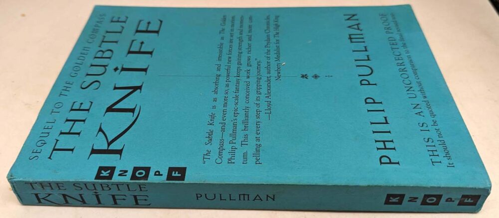 Subtle Knife - Philip Pullman 1997 | SIGNED 1st edition ARC Proof