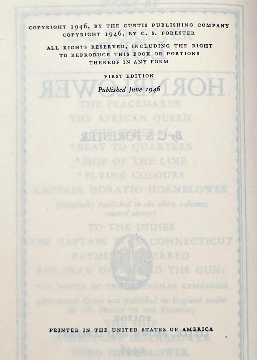 Lord Hornblower - C.S. Forester 1946 | 1st Edition