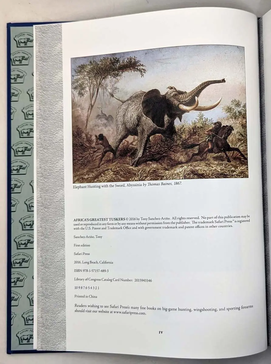 Africa's Greatest Tuskers - Tony Sanchez-Arino 2016 | 1st Ltd Edition SIGNED
