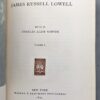 Letters of James Russell Lowell - Charles Eliot Norton 1894 | 1st Edition