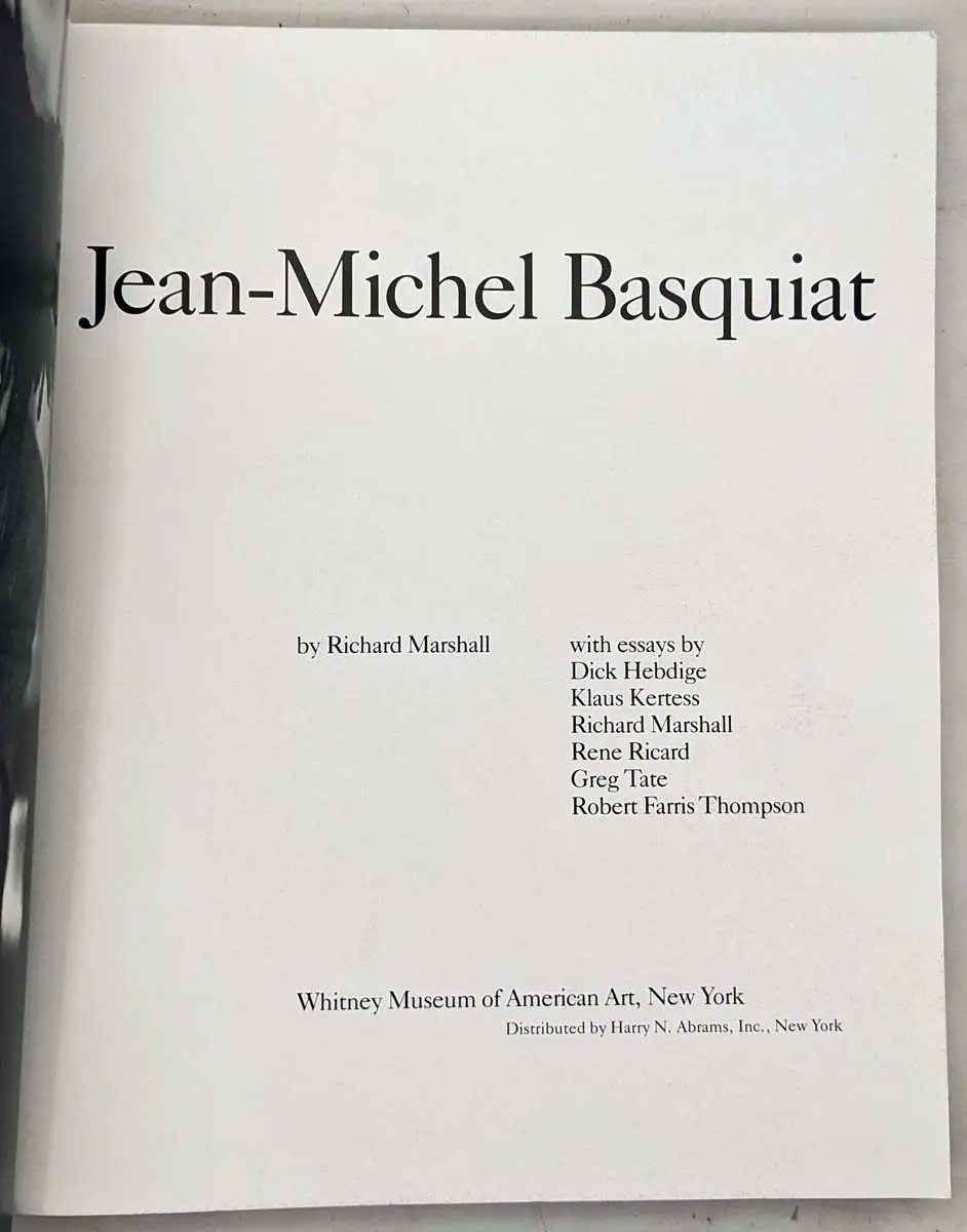 Jean-Michel Basquiat - Richard Marshall 1992 | Monograph Jean-Michel Basquiat - Richard Marshall 1992 | Monograph