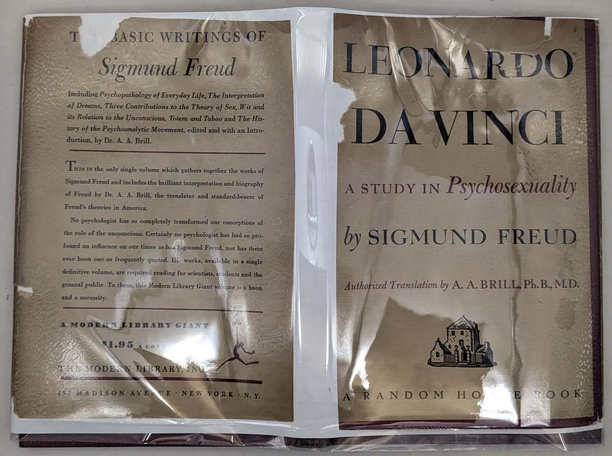 Leonardo da Vinci A Study in Psychosexuality - Sigmund Freud 1947 | 1st Edition