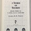 A Storm of Swords - George R.R. Martin 2000 | 1st Edition